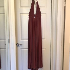 Beautiful Maroon Maxi Dress - Free People